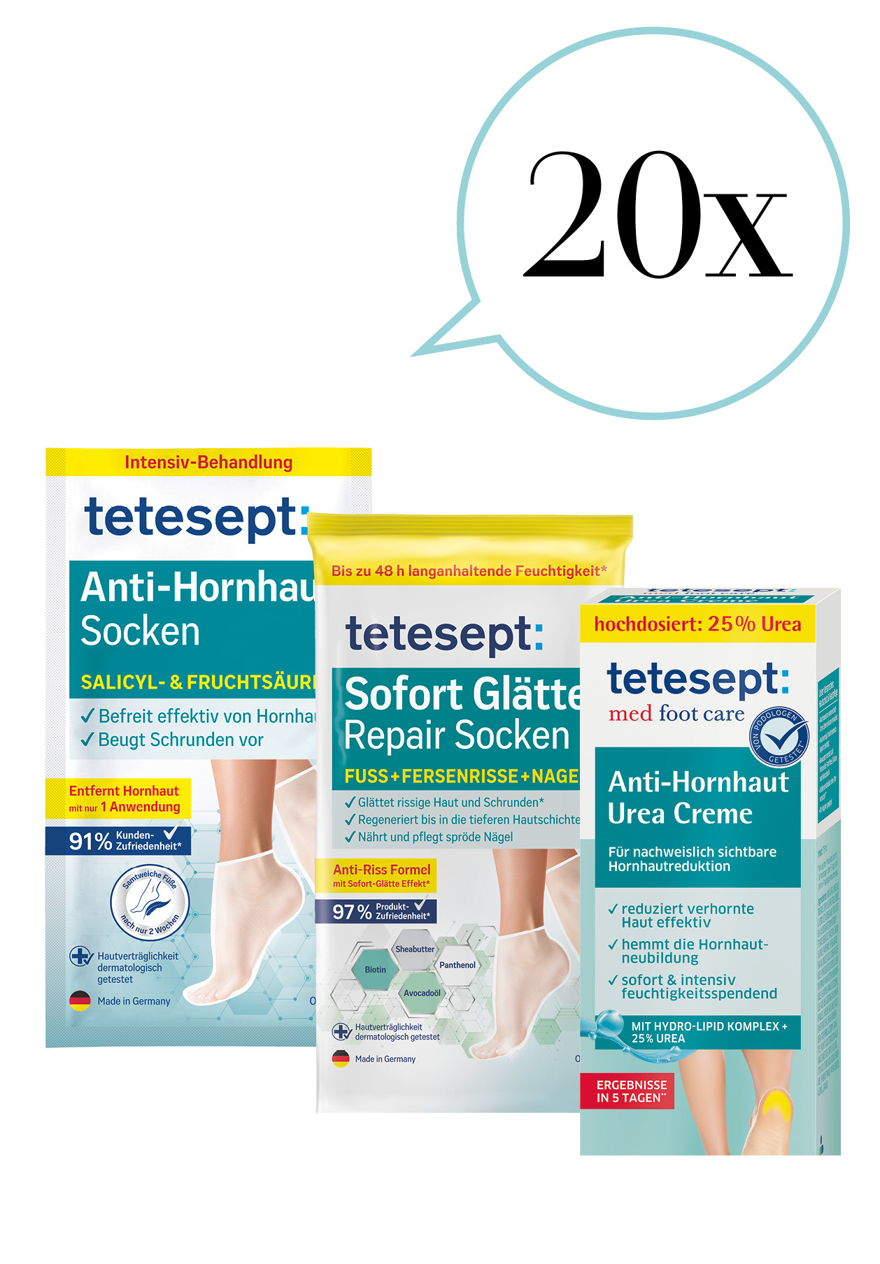 lots de soins pour les pieds Tetesept